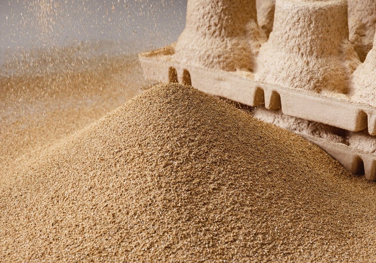 Nahaufnahme des Vermiculite Granulats
